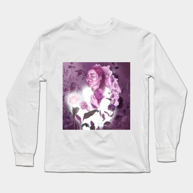 Happy bride Long Sleeve T-Shirt by Dashika